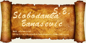 Slobodanka Banašević vizit kartica
